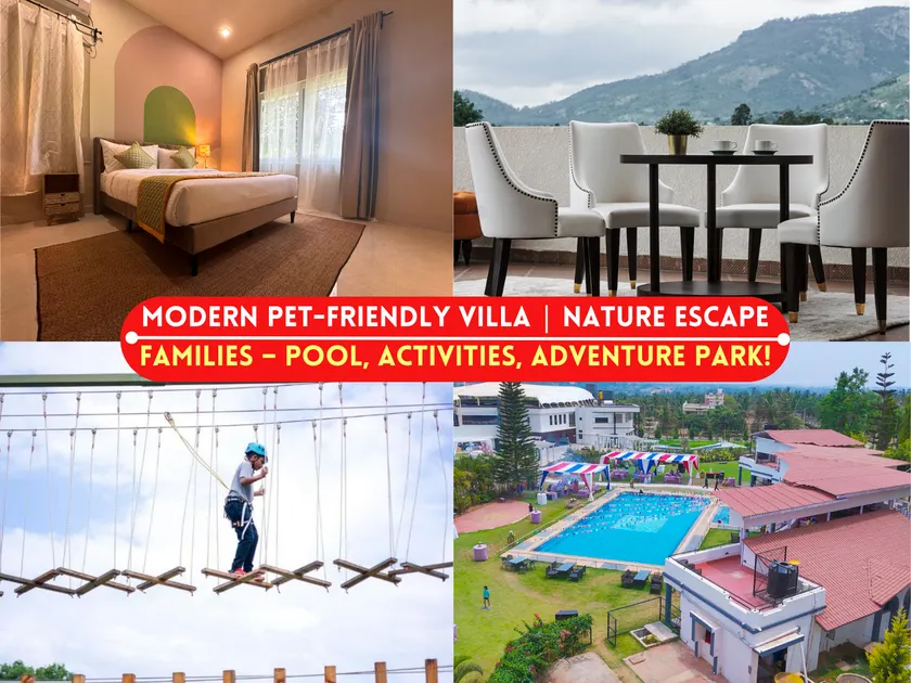 Pet-Friendly, Modern 3BHK Villa! Pool & Game Zones - Image 1