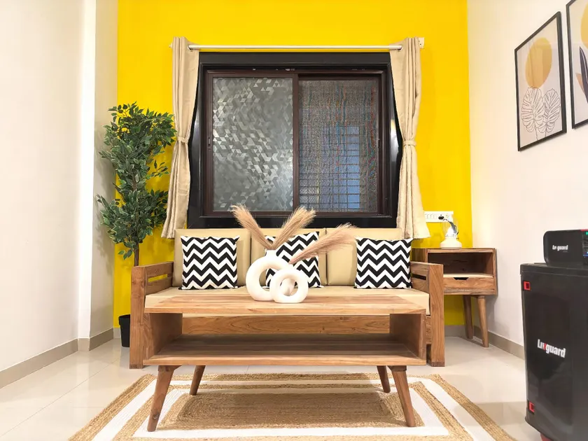 Stylish 1BHK Near Airport by Studio Forty 8 PLG201 - Image 1