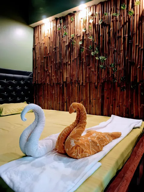 Pravuprasad homestay  wall mounted bamboo Bliss - Image 1