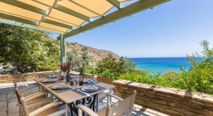 Sun-rock house by the sea by Andros Villas Collection - Image 1