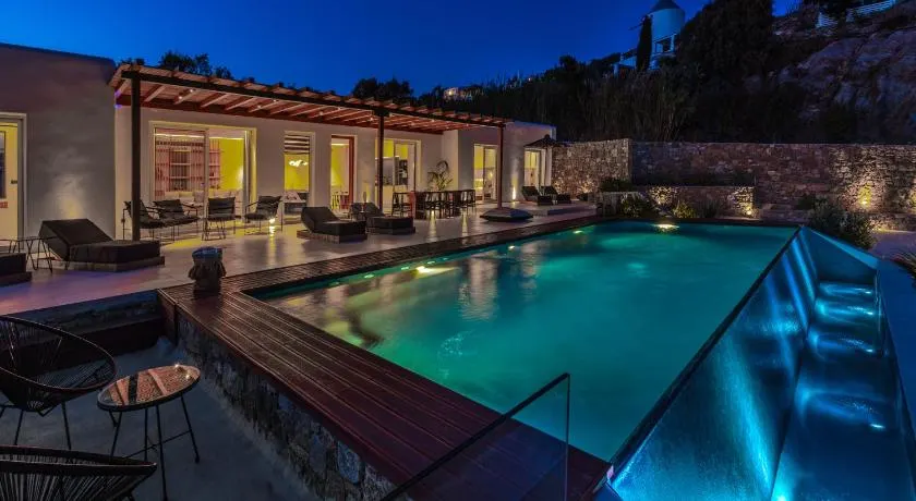 Elit Villa Psarou Heated Pool Jacuzzi - Image 1
