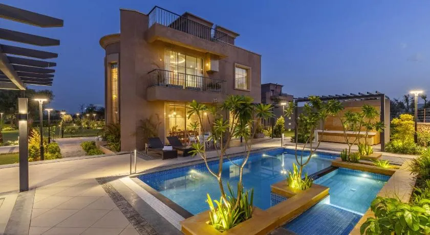 Skyza Farms 3 BHK Snehzy Villa with Private pool, Gazebo and Garden - Image 1