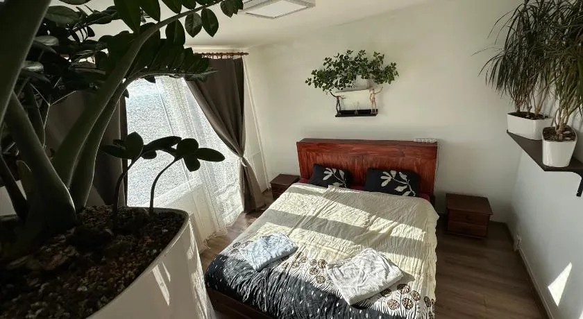 Jungle style 2 lockable bedrooms, 10 mins to center, top floor balcony with Prague view, king-size bed, high speed Internet, coffee - Image 1