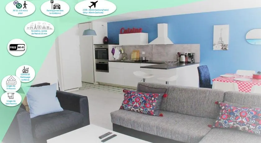 Logement familial tout équipé (1 station de Paris) - Image 1