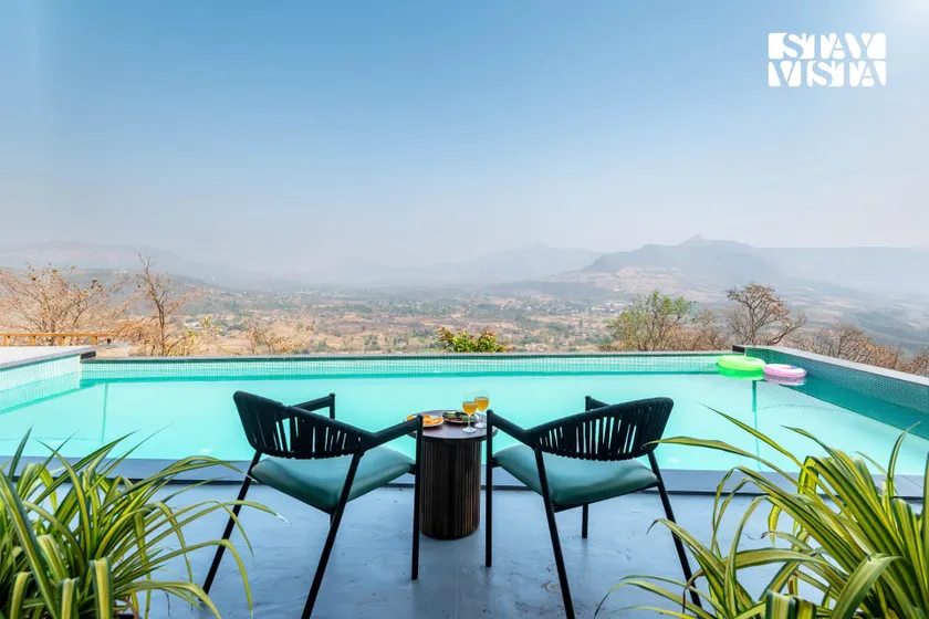 StayVista at Evara Farms with Pool, Lawn & Mountain View - Image 1