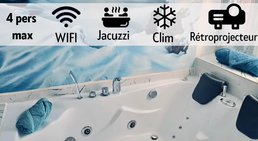 LOVE ROOM - Jacuzzi, Wifi, Clim, Rétroprojecteur - Image 1