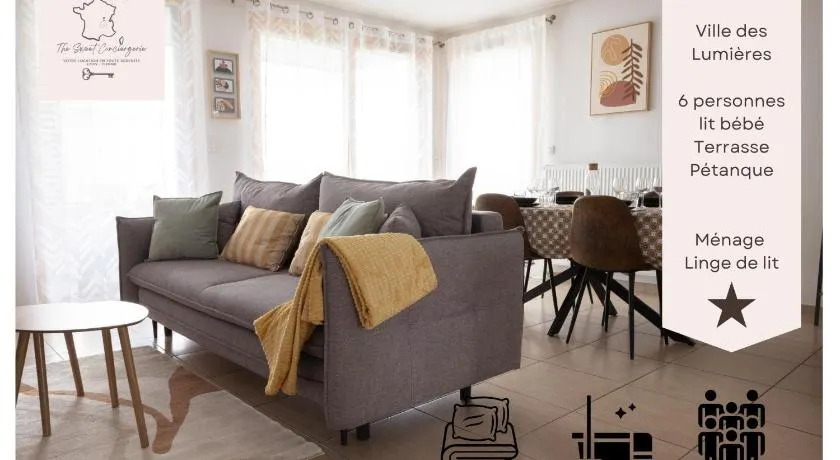 Visitez Lyon Bel Appartement spacieux le Joliot Curie 4-6 pers à Lyon - Eurexpo - LDLC ARENA - Image 1