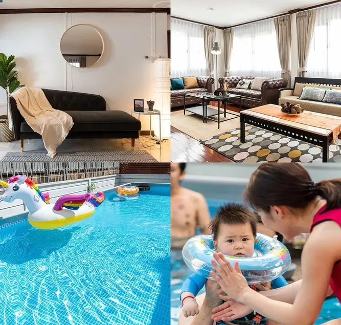 pool villa 4BR350m Subway Train Market,JJ Market - Image 1