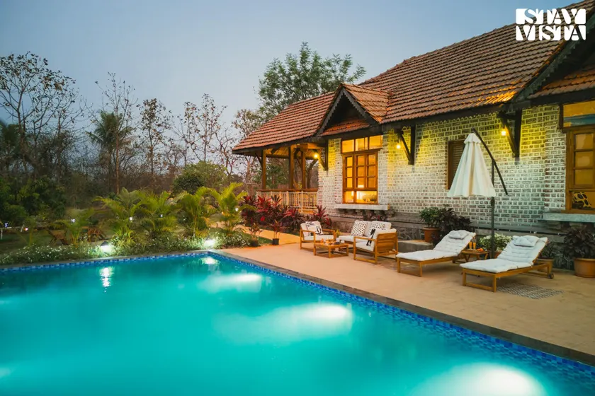 StayVista at Orchard by the River with Bonfire, BBQ - Image 1