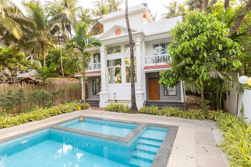 Modern 4BHK Private Pool Villa | Morjim, Goa - Image 1