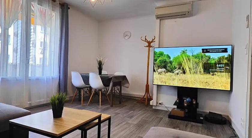 Grand F3 lumineux 55 m proche centre, plages, balcon, clim - Image 1