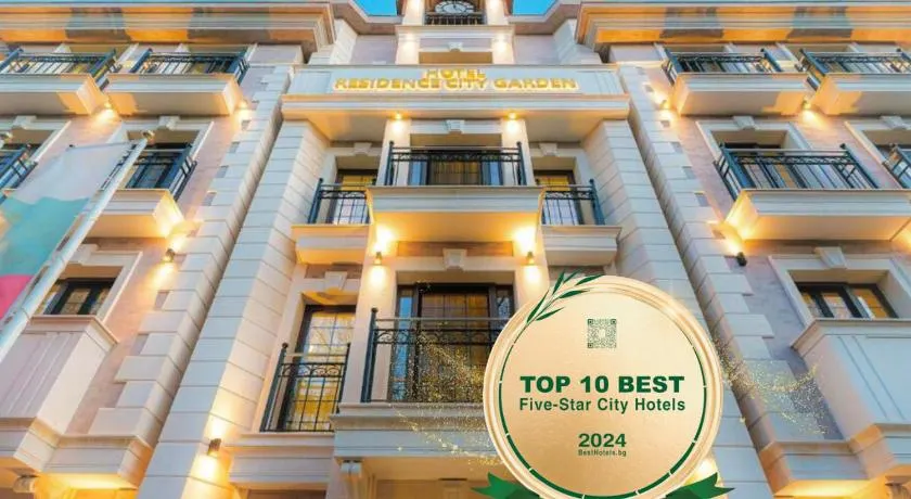 Residence City Garden - Certificate of Excellence Top 10 BEST Five-Stars City Hotels for 2024 awarded by HTIF - Image 1