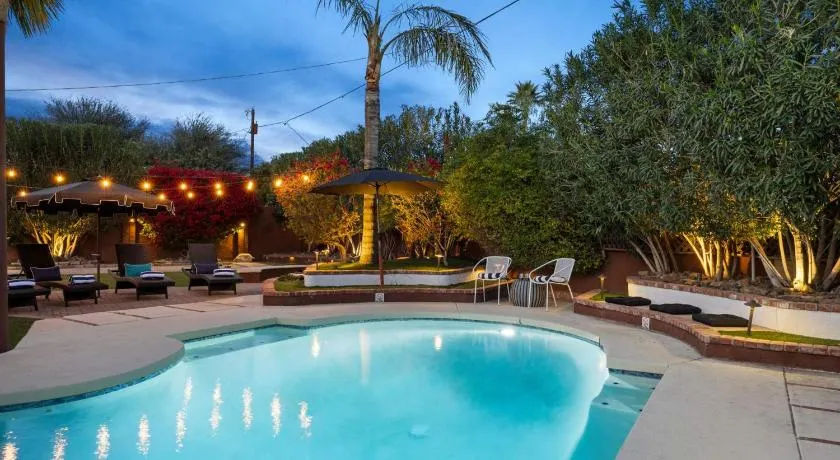 Desert Oasis - Epic Backyard Pool Bocce Firepit - Image 1