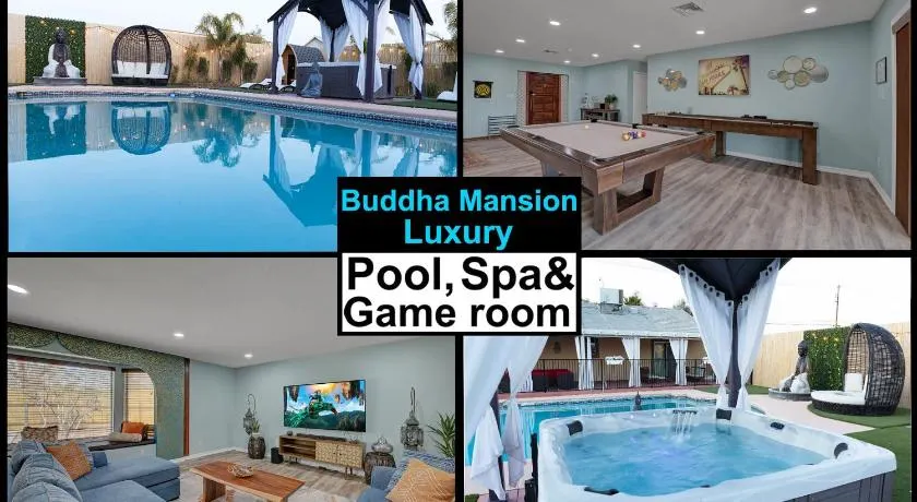 Buddha Mansion Luxury Resort - 8BR Modern, HotTub, Huge pool, Sauna, BBQ grill, Game Room - Image 1