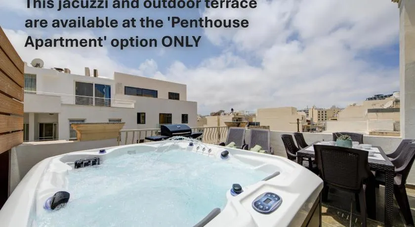 St Julian's Unique 3-bedroom Apartments and Penthouse with Jacuzzi - Image 1