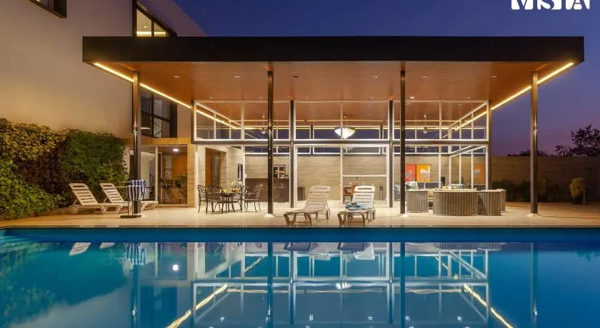 StayVista at La Mer - Pool, Lawn & BBQ - Image 1