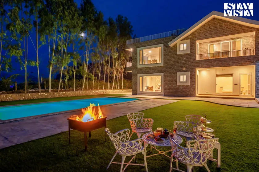 StayVista at Caramel @ Golden Lark w/ Wi-Fi, Pool & Lawn - Image 1