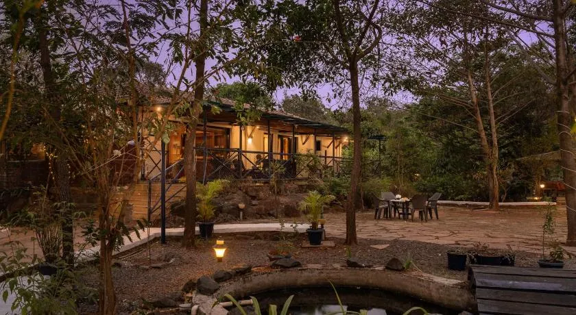 SaffronStays Terra Soul - 3BR eco-luxury pet-friendly pool villa with gazebos, bar & fish pond near Imagica & Pali Temple - Image 1