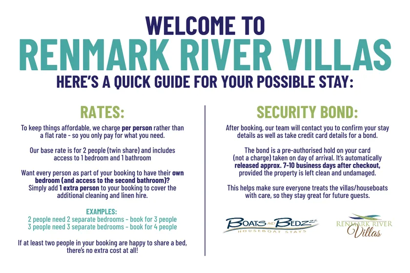 Renmark River Villas and Boats & Bedzzz - Image 1