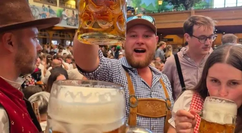 Beer Base-Camp 'BASIC PACKAGE' Oktoberfest Camping, with free welcome beer and traditional lederhosen-dirndl shop - Image 1