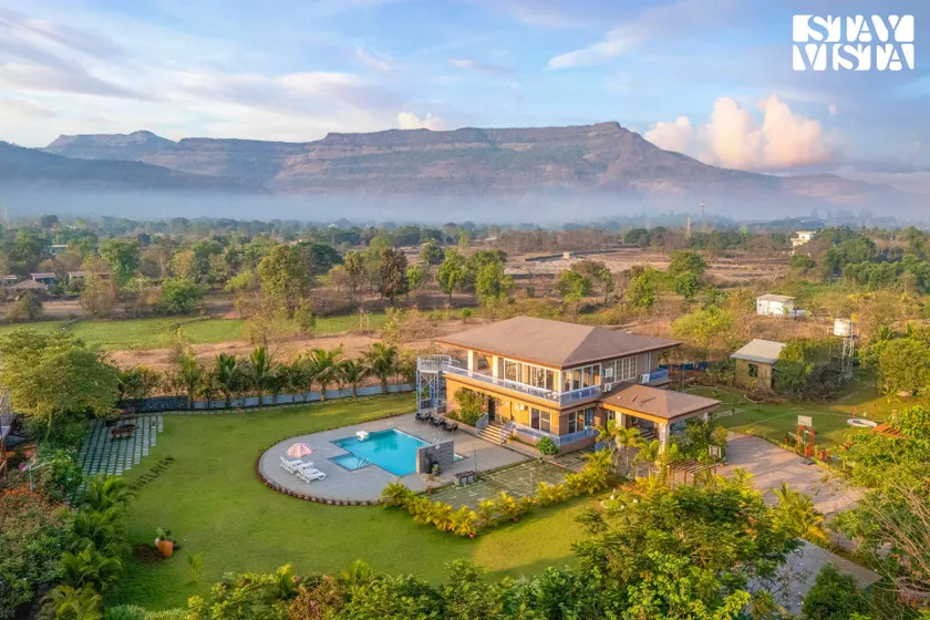 StayVista's Hillside Meadows - Mountainside Retreat with Farm View, Pool & Deck, Lawn & Gazebo - Image 1