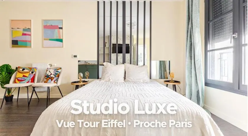 Studio Luxe - Vue Tour Eiffel - Proche Paris & Versailles - Image 1