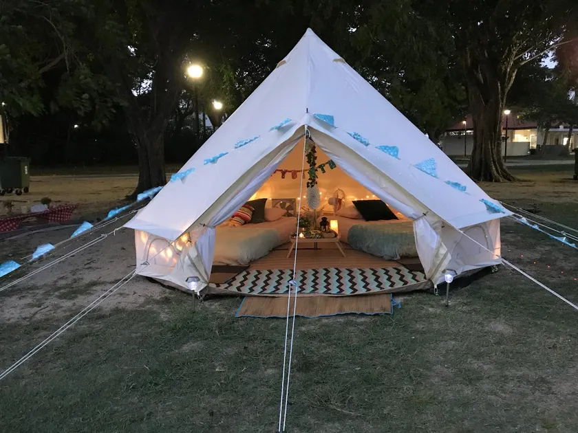 Glamping kaki singapore-Standard medium bell tent - Image 1
