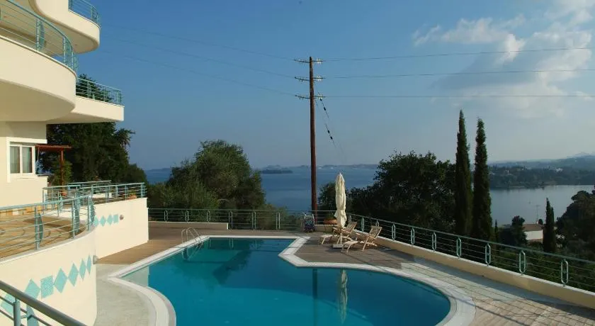 Liberty - Classic luxury sea view villa with private pool, Panoramic views to Kommeno & Corfu old Town - Image 1