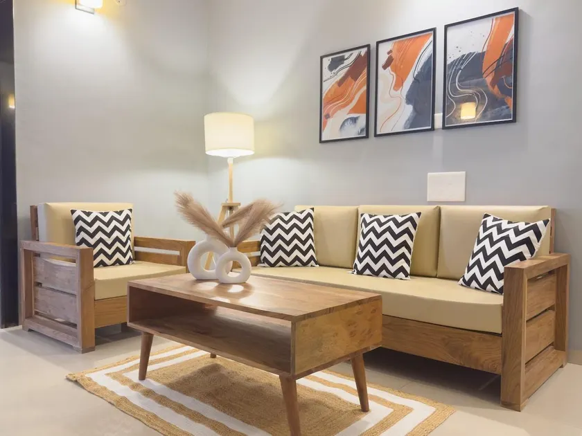 Modern 2 BHK Near Airport by CozyCave | PLG301 - Image 1