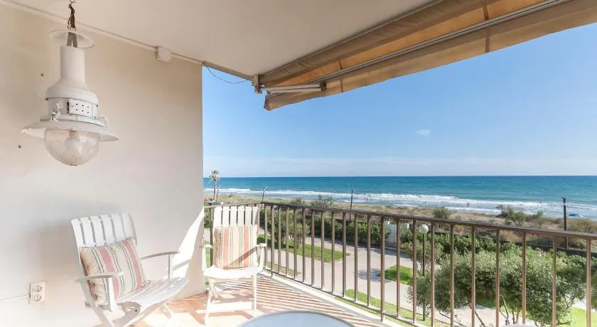 LETS HOLIDAYS Beach front apartment in Gavà Mar, Pine Beach - Image 1