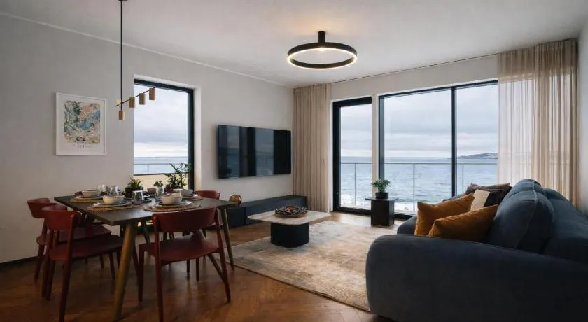 LUXURY WATERFRONT APARTMENTS WITH SEA VIEWS, SUNSET TERRACES and FREE PARKING, ONE WITH A HUUM SAUNA, THE OTHER WITH A BATHTUB - Image 1