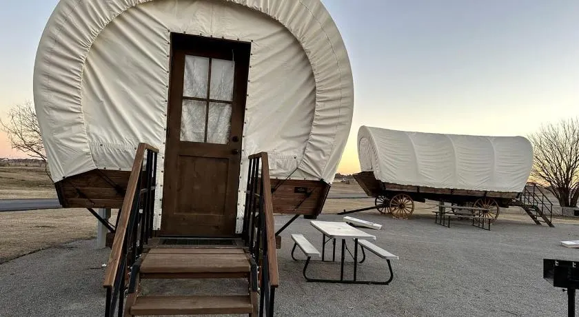 Gorgeous Nature Getaways in this Wonderful Covered Wagon Rental for 4 in Moore, Oklahoma - Image 1