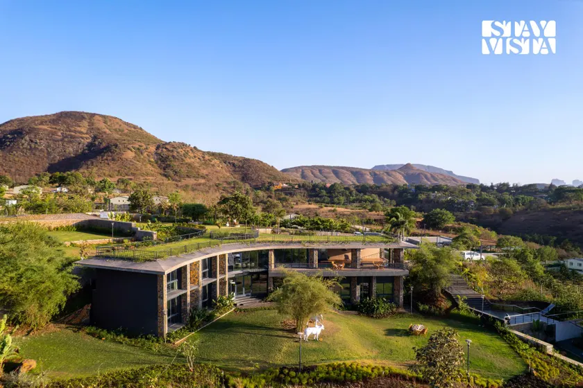 StayVista at The Earth Stone with Infinity Pool, Lawn - Image 1