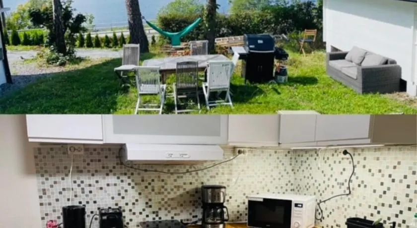 Nice Apartment with1 bedroom Separate living room with a sofa bed and a tiny kitchen a bathroom located in Nordstrand near by the Sea for 3 guests with a garden and grill with sea view just outside the apartment - Image 1
