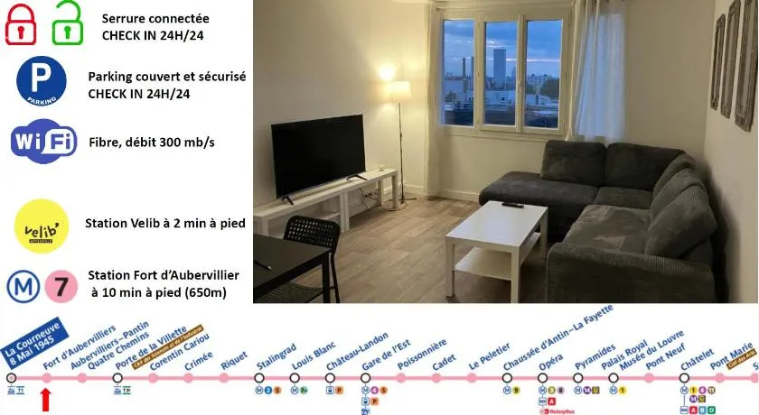 Logement spacieux à 15min de Paris - Free parking - Free wifi - Image 1
