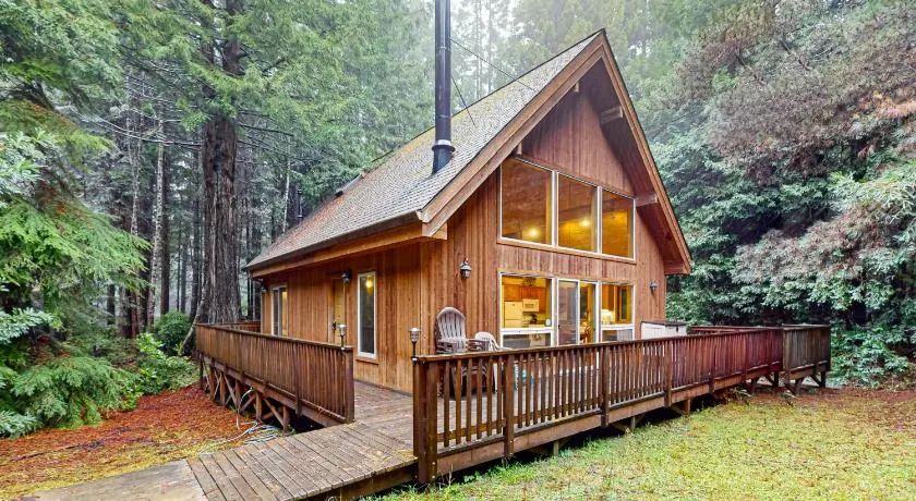 Redwood Rest Getaway - A-Frame with Hot Tub & Deck - Image 1