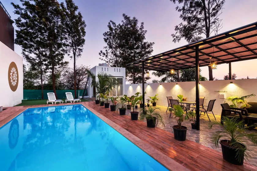 StayVista's Vinho Sunsets - Farm-View Villa Near Sula with Pool & Terrace - Image 1