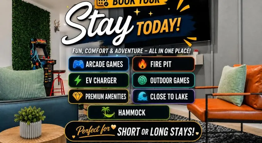 Hidden Lake Gem Arcade Stay - Image 1