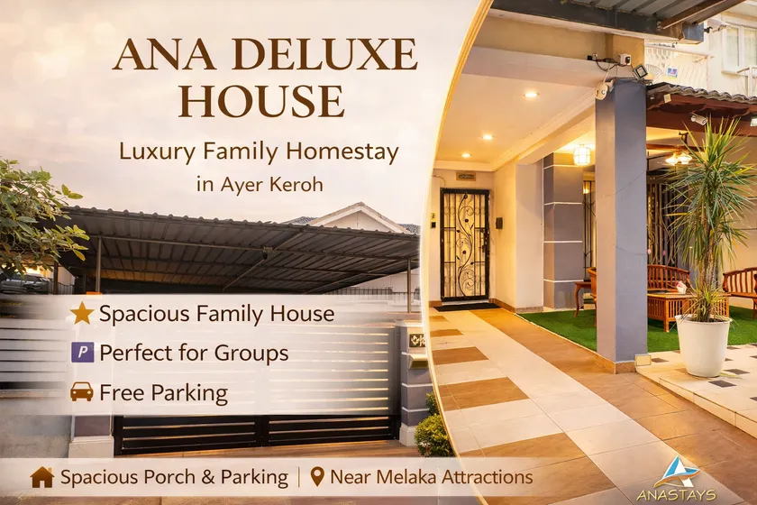 ANA PREMIER HOMESTAY – 4 BEDROOMS @ MITC AYER KEROH MELAKA | Spacious Family Stay - Image 1