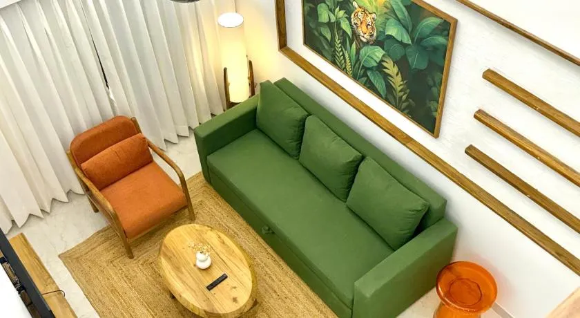 The Neon House - Curated 2BHK Duplex with Pool - Image 1
