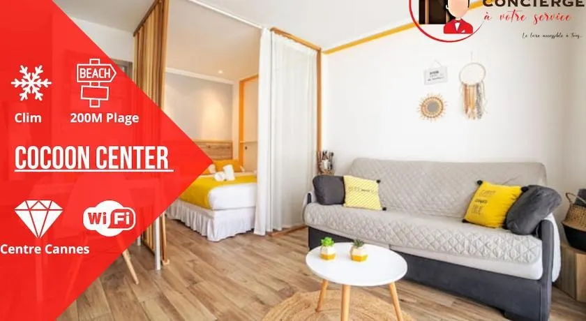 Cocoon Center - Rue d'antibes - 200m plage- Clim - wifi - Unique - Image 1