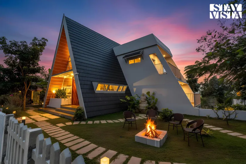 StayVista at A Frame of Mind- Denkanikottai with Pool & BBQ - Image 1