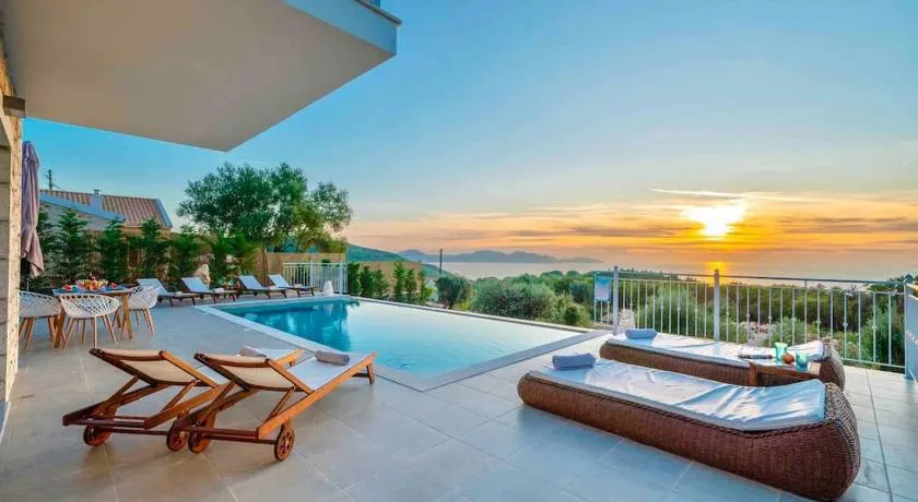 Fiscardo Luxury Stone Villa Suzana ,with sunset view! - Image 1