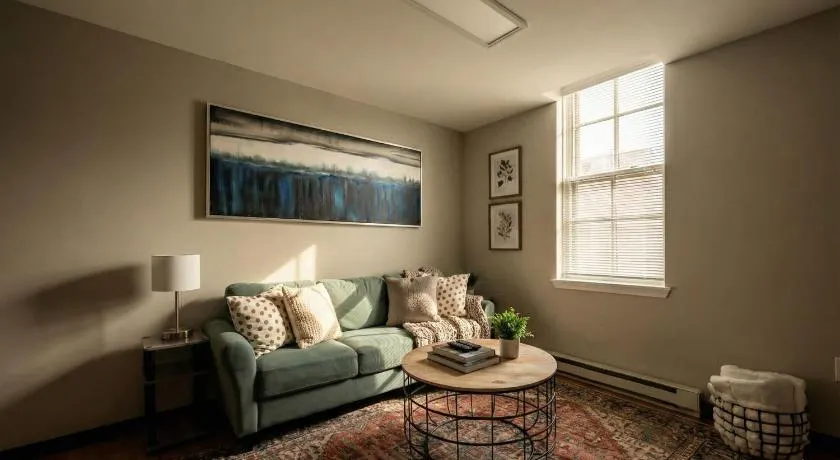 The Terrace at Park Place 2nd floor walk up -cozy 2 bedroom fast WiFi free coffee - Image 1