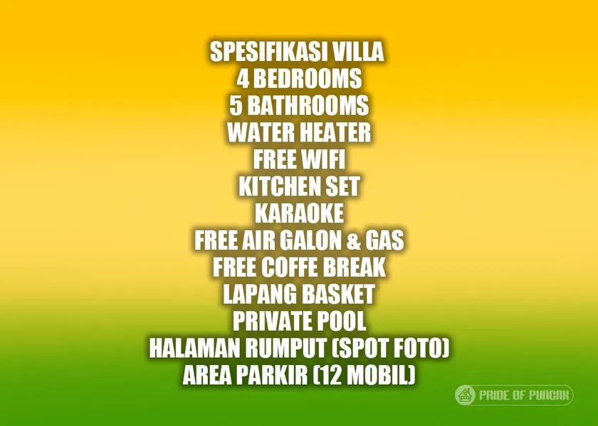Villa Puncak Mewah untuk Rombongan - Image 1