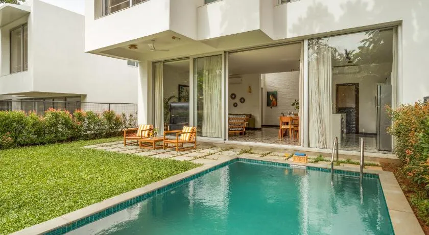 La Agueda by The Blue Kite - 2BHK Luxury Villas, 10 mins to Candolim Beach & 5 mins to Casino with Private Pool, Fully Equipped Kitchen, Garden, 24x7 Security & WiFi - Image 1