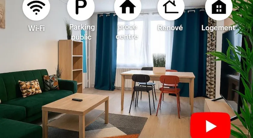 Elegant T3 renove, wifi, 6 personnes max - Image 1