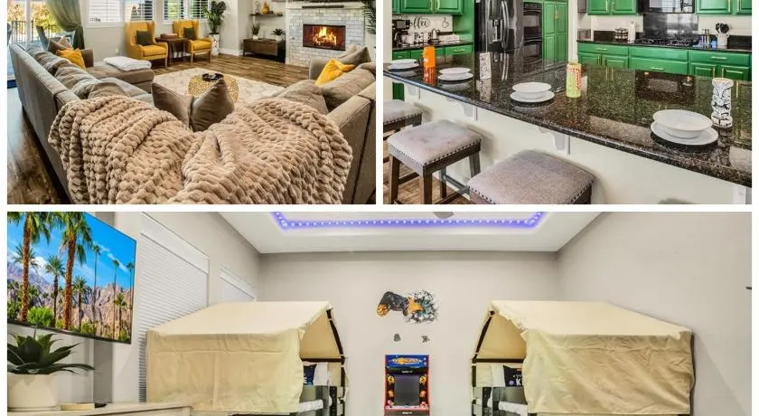 Joshua Tree Getaway with Pool, Spa, BBQ and Sleeps 12 - Image 1