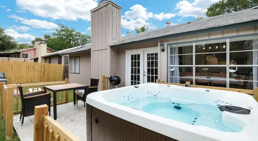 Modern Paradise Hot Tub Game Room Swing Set BBQ - Image 1