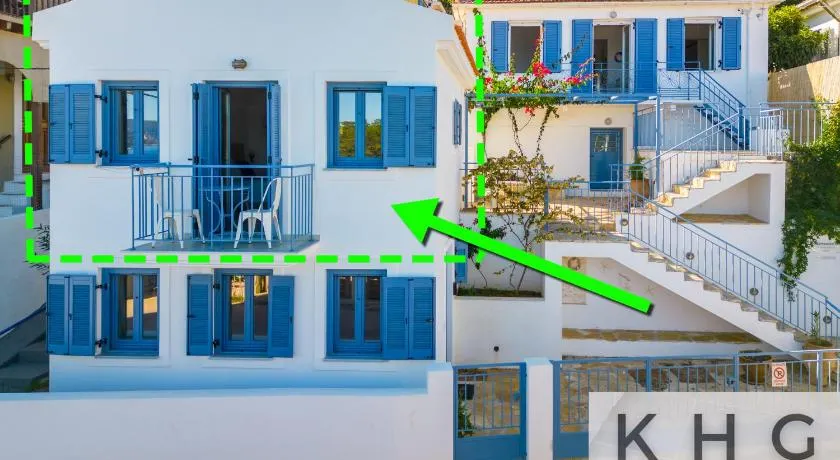 Three properties Art House, Top floor open plan studio, Open plan Art studio with front yard in Fiskardo - Image 1